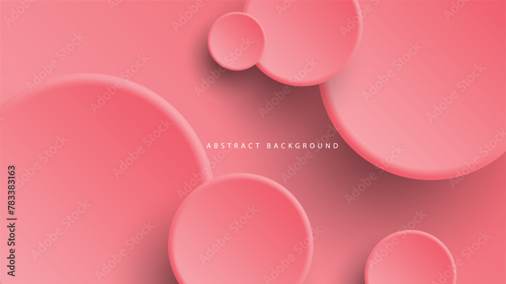 Modern neumorphism abstract background. Gradient background with neumorphism circles. Minimal abstract clean paper 3d design template. Circular neumorphic frame banner. Realistic paper surface. Vector