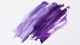 Vibrant purple watercolor brushstroke on white background. Artistic abstract painting concept for invitations and creative media. Bold color expression in art.
