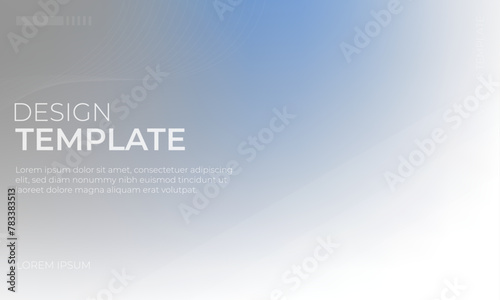 Chic Blue White Gray Gradient Background Art Piece