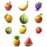 3d Fruits