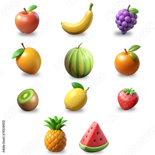 3d Fruits