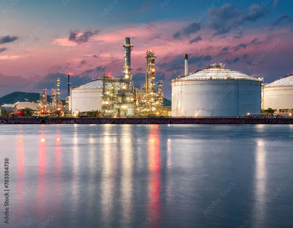 oil and natural gas storage tanks, and the refinery business