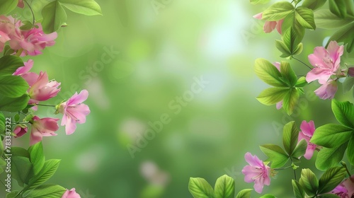 Lovely spring flowers and l...