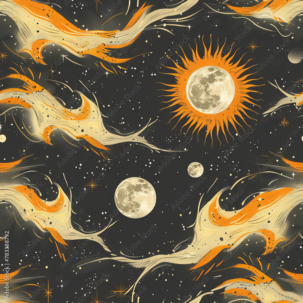 Vibrant Sun Pattern Seamless Design for Bright and Energetic Backgrounds Vibrant Sun Pattern Seamless Design for Bright and Energetic Backgrounds