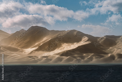 Fototapeta Naklejka Na Ścianę i Meble -  Magnificent Landscape of Desert and Mountains