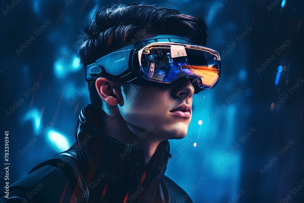 It seems like you're referring to smart glasses, augmented reality (AR) goggles, or virtual reality (VR) devices that overlay digital information onto the user's field of view.
It seems like you're referring to smart glasses, augmented reality (AR) goggles, or virtual reality (VR) devices that overlay digital information onto the user's field of view.