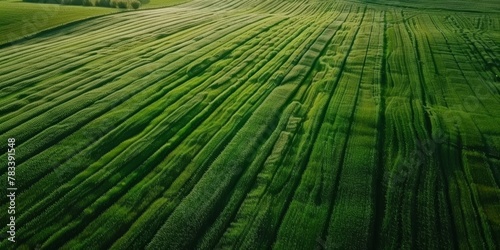 agricultural fields bird s eye view Generative AI