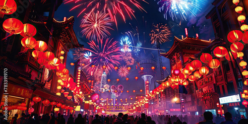 Millennium Countdown: Global celebrations and events marking the arrival of the year 2000, with fireworks, parties, and cultural festivities photo