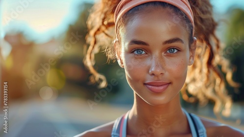 Woman With Dreadlocks Smiling at the Camera