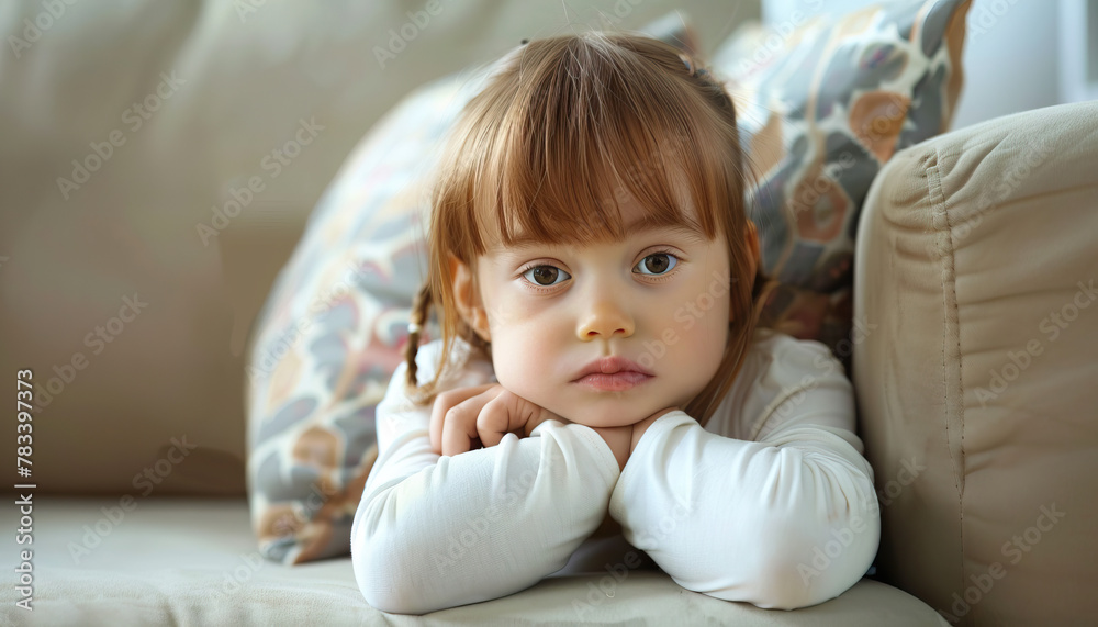 Stress Management Techniques: Child with Down Syndrome Engages in Relaxation Exercises for Calming Anxiety. Learning Disability. Stress Management Techniques: Child with Down Syndrome Engages in Relaxation Exercises for Calming Anxiety. Learning Disability.
