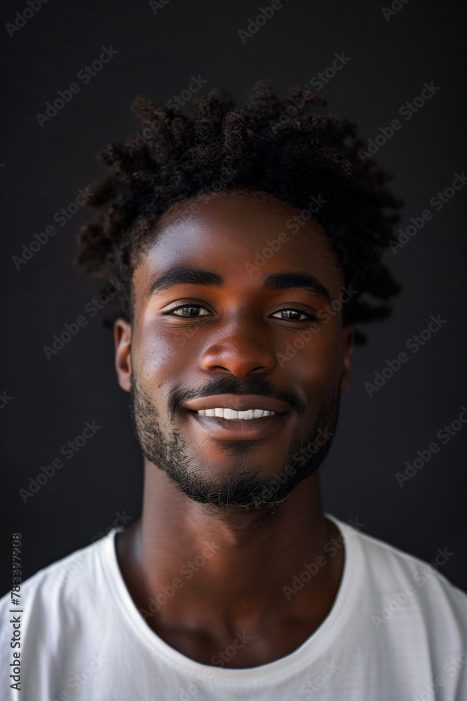 Portrait of confident adult man with beard and brown eyes close up Portrait of confident adult man with beard and brown eyes close up