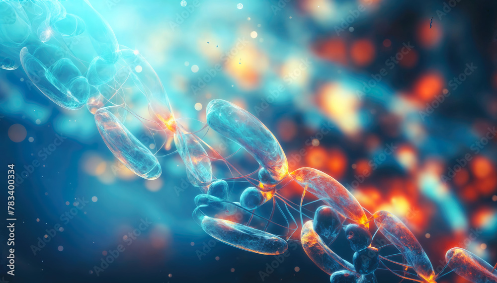 3d rendering of DNA molecule in color background with light effects. 3d rendering of DNA molecule in color background with light effects.