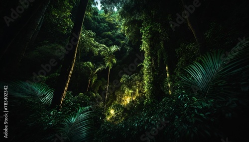 earth day eco concept with tropical forest background natural forestation preservation scene with canopy tree in the wild concept on sustainability and environmental renewable