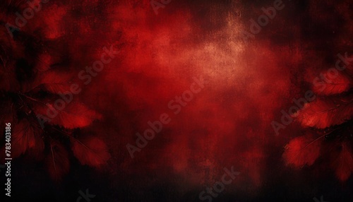 dark elegant red with soft lightand dark border old vintage background website wall or paper illustration autumn
