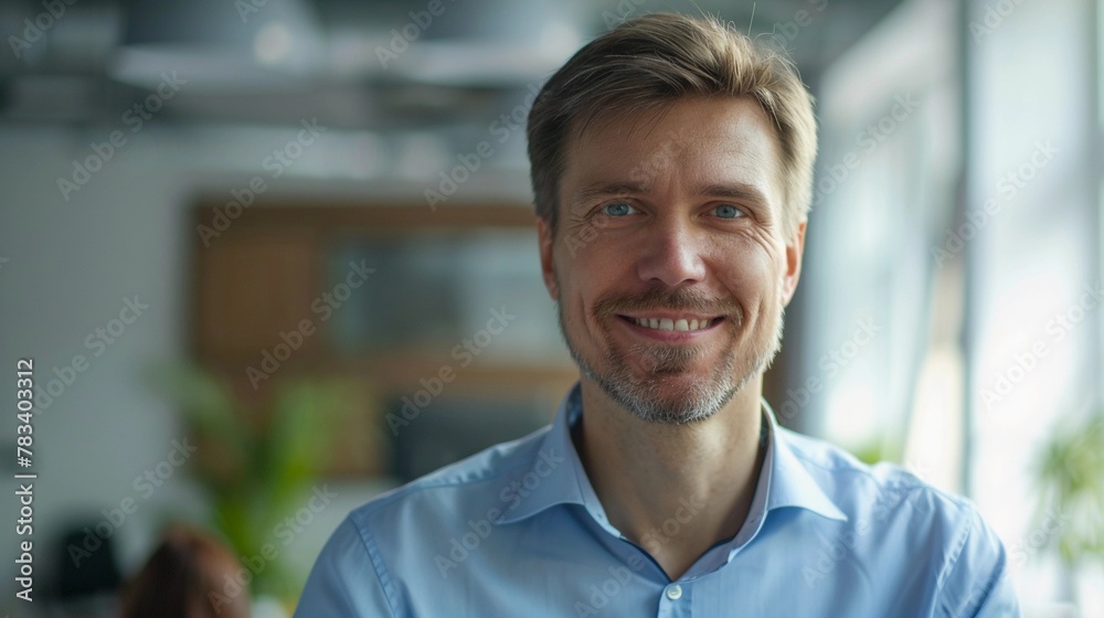 Happy man working in the office Happy man working in the office