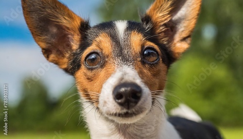 close up of a toy fox terrier photo
