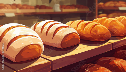 The aroma of freshly baked bread wafted from the bakery down the street.