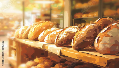 The aroma of freshly baked bread wafted from the bakery down the street.