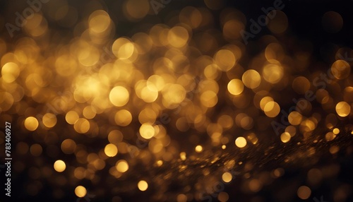 abstract background of soft golden bokeh © Mac