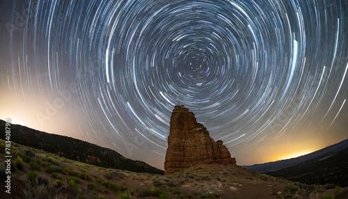 vantage horses wild monument and star trails