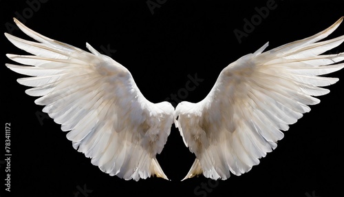 angel wings isolated