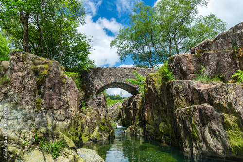 Birks Bridge spans the river Duddon. photo