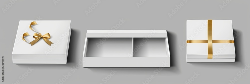 Slide Box Vector slide box mockup featuring a ribbon to extract a vector illustration ...
