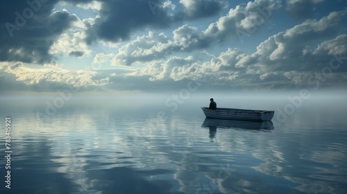 boat on the lake © takkan