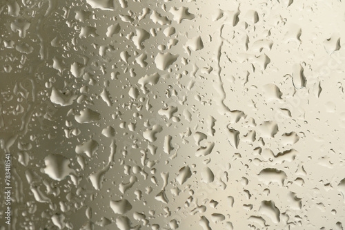 The concept of water drops on a background