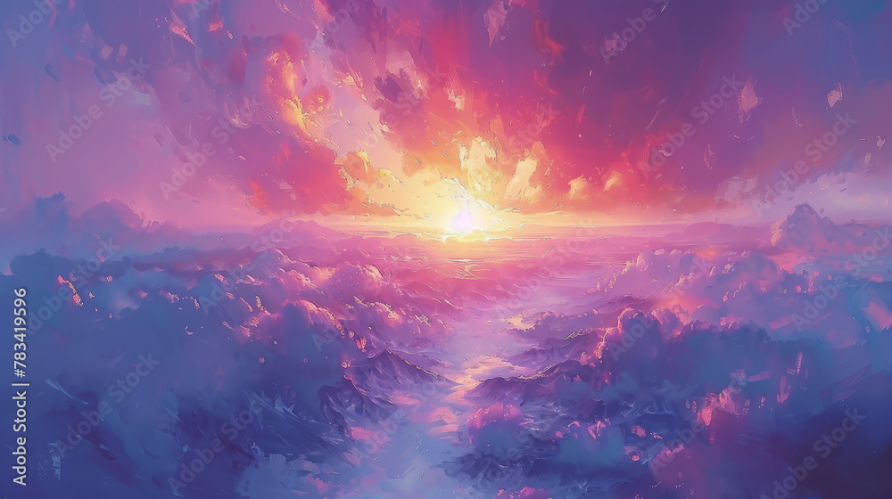 clouds, river, sun clouds, river, sun