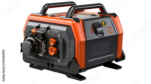 Compact Portable Power Generator for Camping and Outdoor Isolated On Transparent Background OR PNG Background OR White Background.