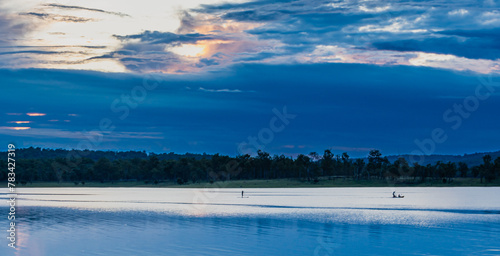 Sunset at Lake Wivenhoe photo