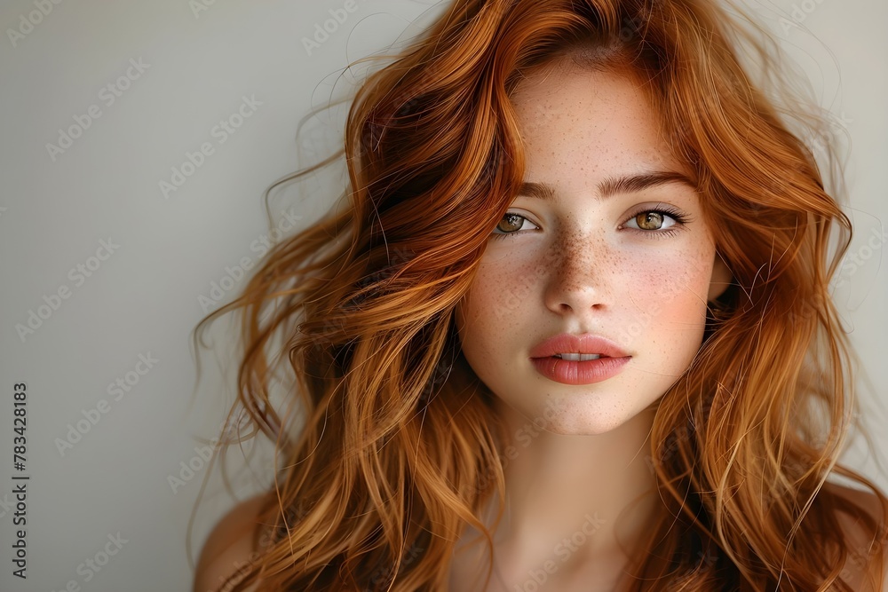 Auburn Elegance: Luminous Hair and Serene Beauty. Concept Hair Photography, Beauty Portraits, Auburn Tresses, Elegant Portraiture, Serene Images Auburn Elegance: Luminous Hair and Serene Beauty. Concept Hair Photography, Beauty Portraits, Auburn Tresses, Elegant Portraiture, Serene Images
