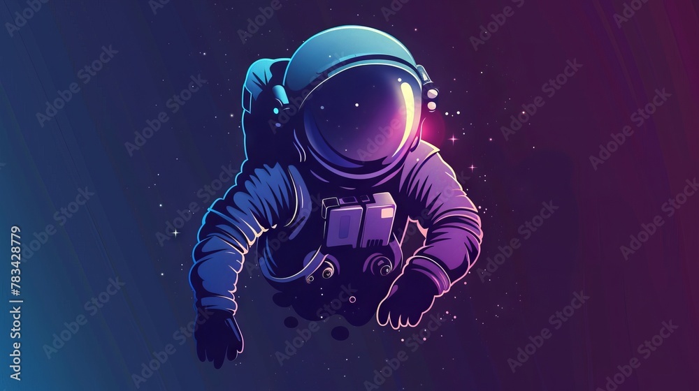 Obraz premium Space concept logo design