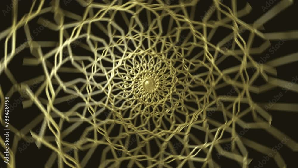 Golden Ornamental Looping background animation. 4K Video. Golden Ornamental Looping background animation. 4K Video.