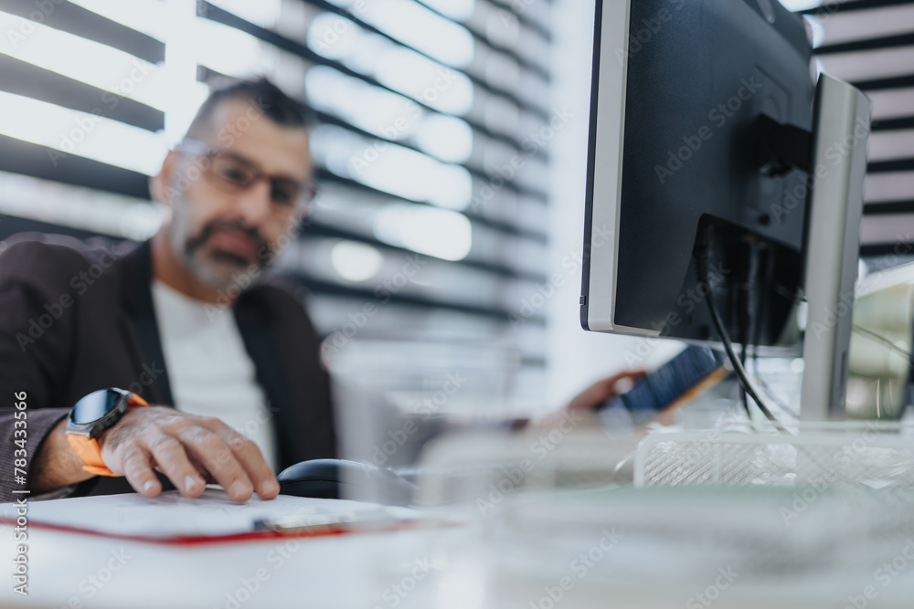 Diverse professionals collaborate in a corporate office, strategizing for business development and growth. Diverse professionals collaborate in a corporate office, strategizing for business development and growth.