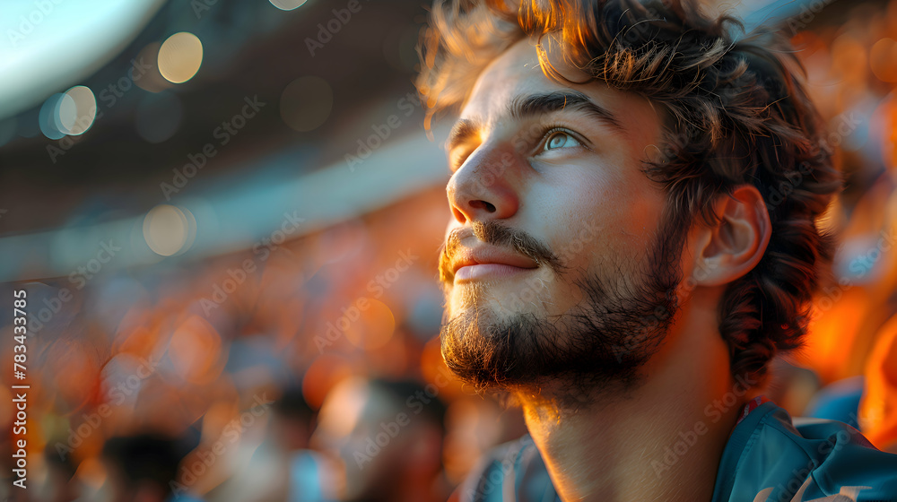 A telephoto shot capturing the tension on the faces of fans as they watch their team in a nail-biting shootout A telephoto shot capturing the tension on the faces of fans as they watch their team in a nail-biting shootout