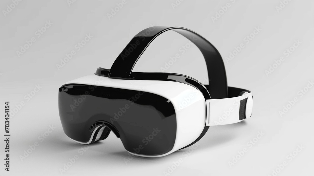 Blank mockup of a lightweight VR headset with ergonomic head ss . Blank mockup of a lightweight VR headset with ergonomic head ss .