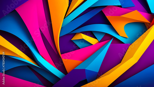 3d abstract vivid colorful 8k background shapes wallpaper desktop pc computer