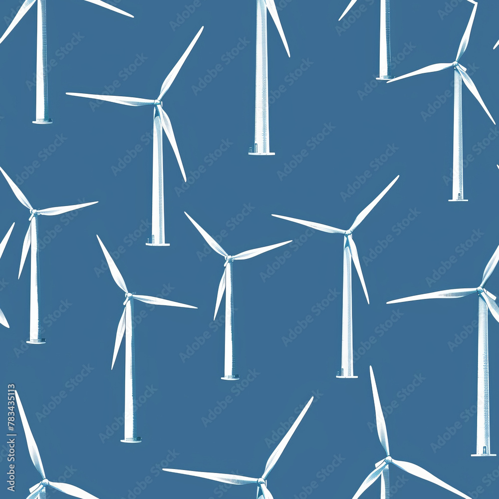 Frameless Wind Turbine Tile Pattern for Renewable Energy Design Frameless Wind Turbine Tile Pattern for Renewable Energy Design