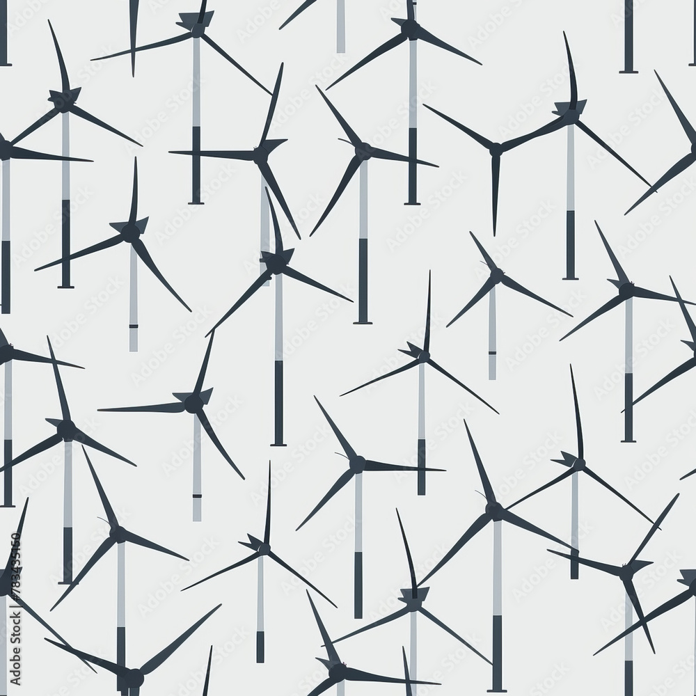 Frameless Wind Turbine Tile Pattern for Renewable Energy Design Frameless Wind Turbine Tile Pattern for Renewable Energy Design