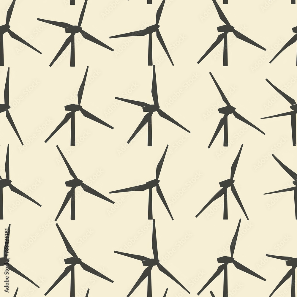 Frameless Wind Turbine Tile Pattern for Renewable Energy Design Frameless Wind Turbine Tile Pattern for Renewable Energy Design