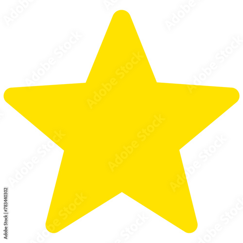 Golden single Christmas star line icon  simple holiday decoration flat design pictogram  infographic vector for app logo web button ui ux interface isolated on white background