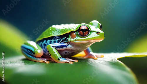 frog on a leaf © Turan
