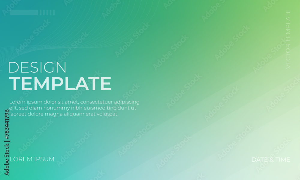 Vibrant Gradient Background in Green Cyan and Turquoise Colors