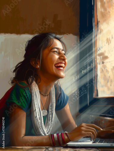 Empowered modern Indian fem...