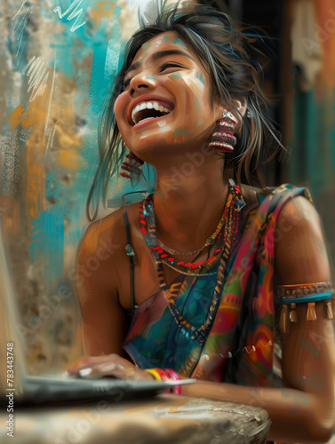 Empowered modern Indian fem...