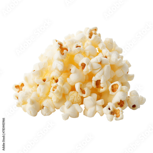 Popcorn isolated on transparent background