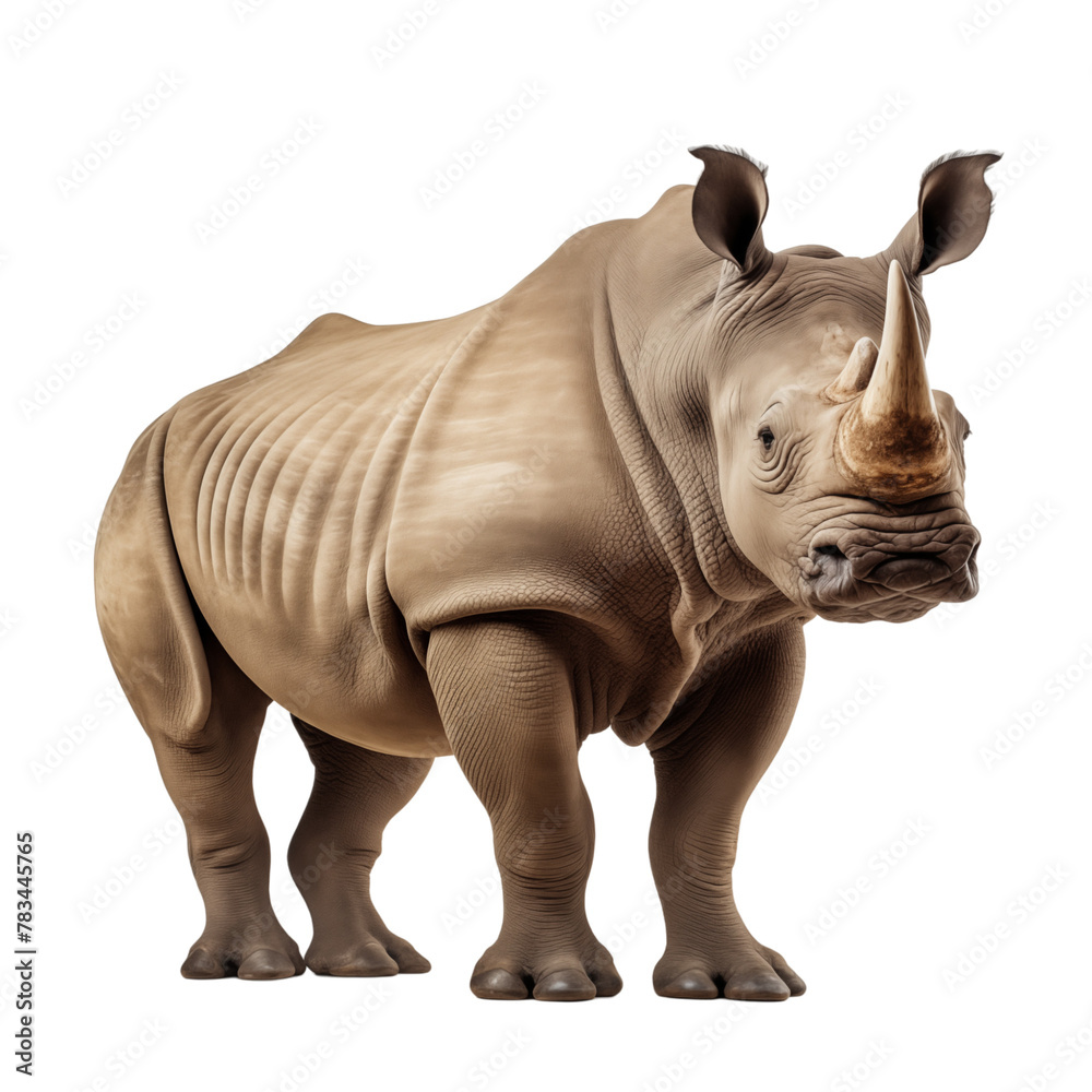 Obraz premium Rhino isolated on transparent background