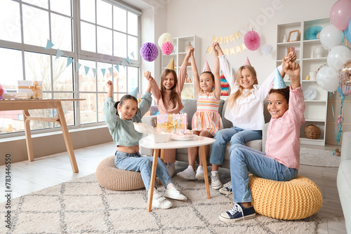 Cute little children in par...